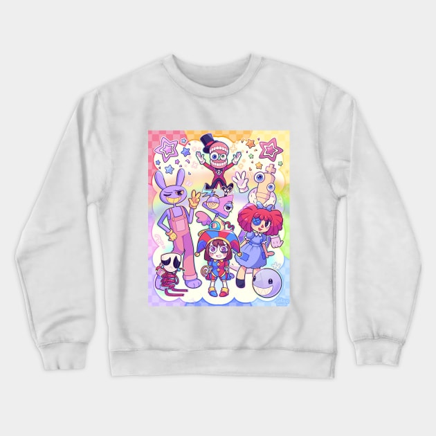 The Amazing Digital Circus Crewneck Sweatshirt by Inky_Trash